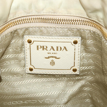 Prada Tote Bag Nylon Beige  44395