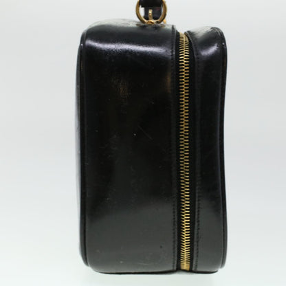 GUCCI Vanity Cosmetic Pouch Enamel 2way Black  44406