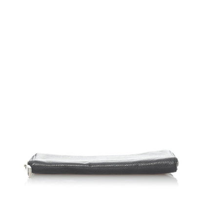 Louis Vuitton Black Leather Zippy Wallet Vertical wallet accessories