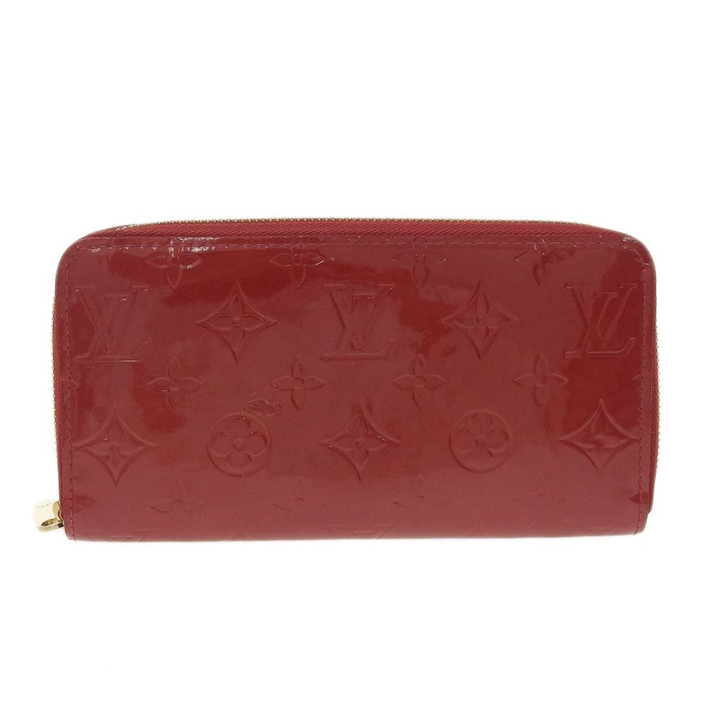 Louis Vuitton Red Patent leather Portefeuille zippy wallet accessories