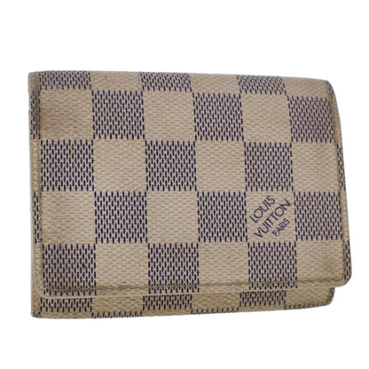 LOUIS VUITTON Damier Azur Amberop Cartes de Visit Card Case N61746 LV  44486