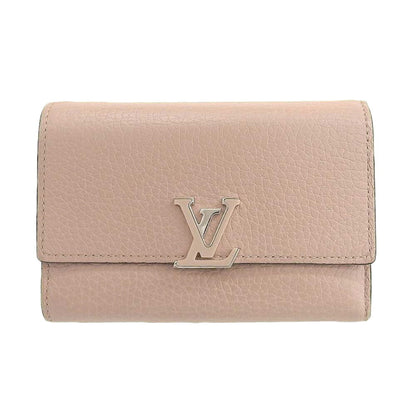 Louis Vuitton Pink Leather Capucines wallet accessories