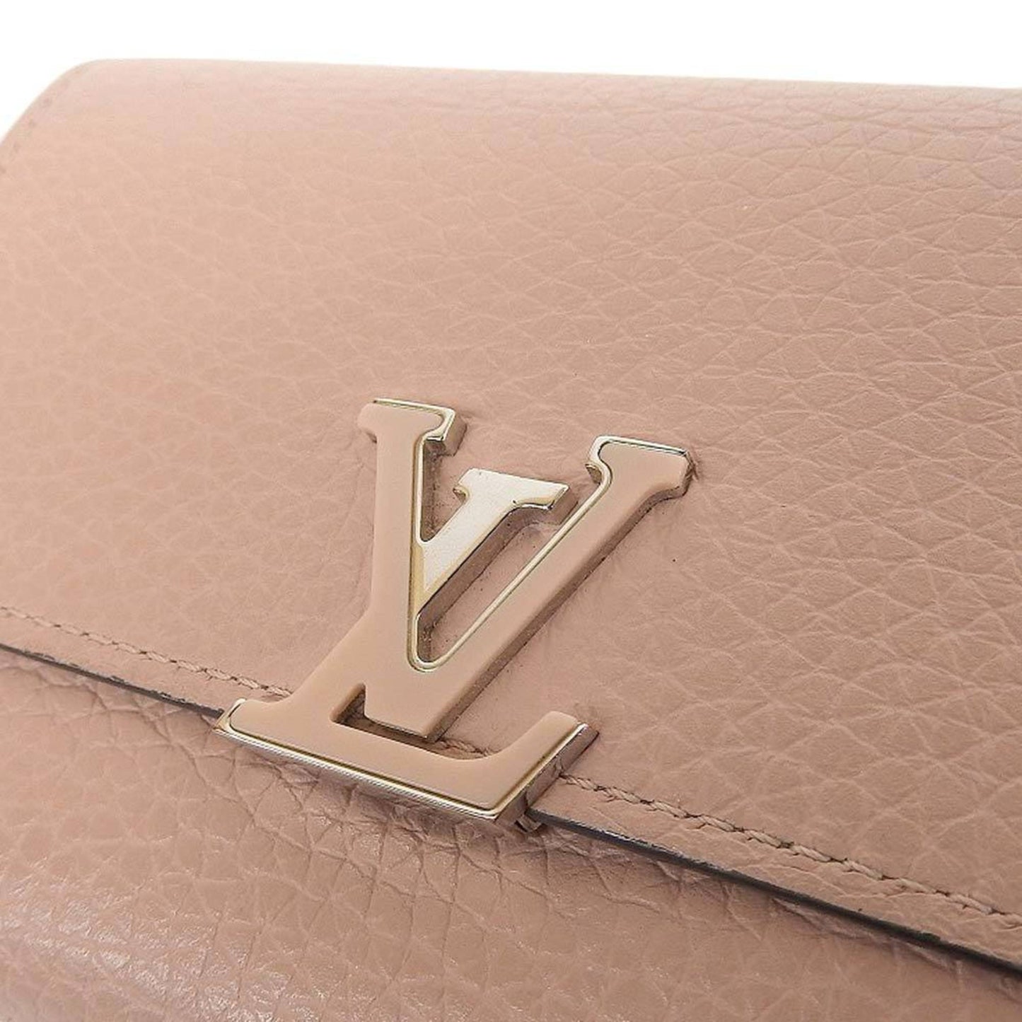 Louis Vuitton Pink Leather Capucines wallet accessories