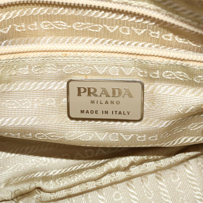 Prada Shoulder Bag Nylon Beige  44521