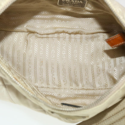 Prada Shoulder Bag Nylon Beige  44521