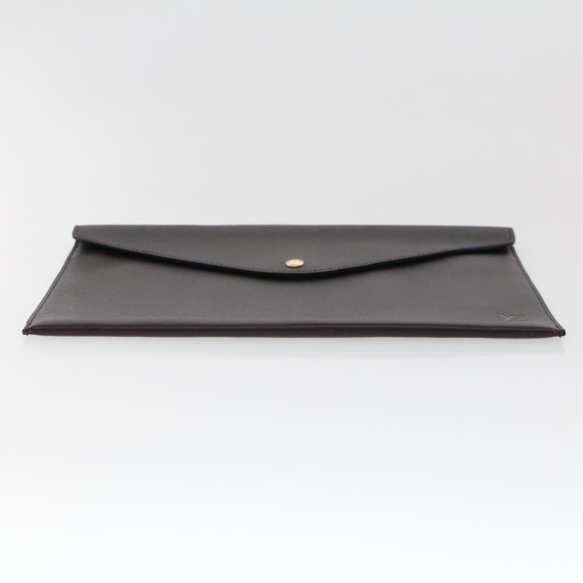 LOUIS VUITTON Taiga Clutch Bag Acajou LV  44530