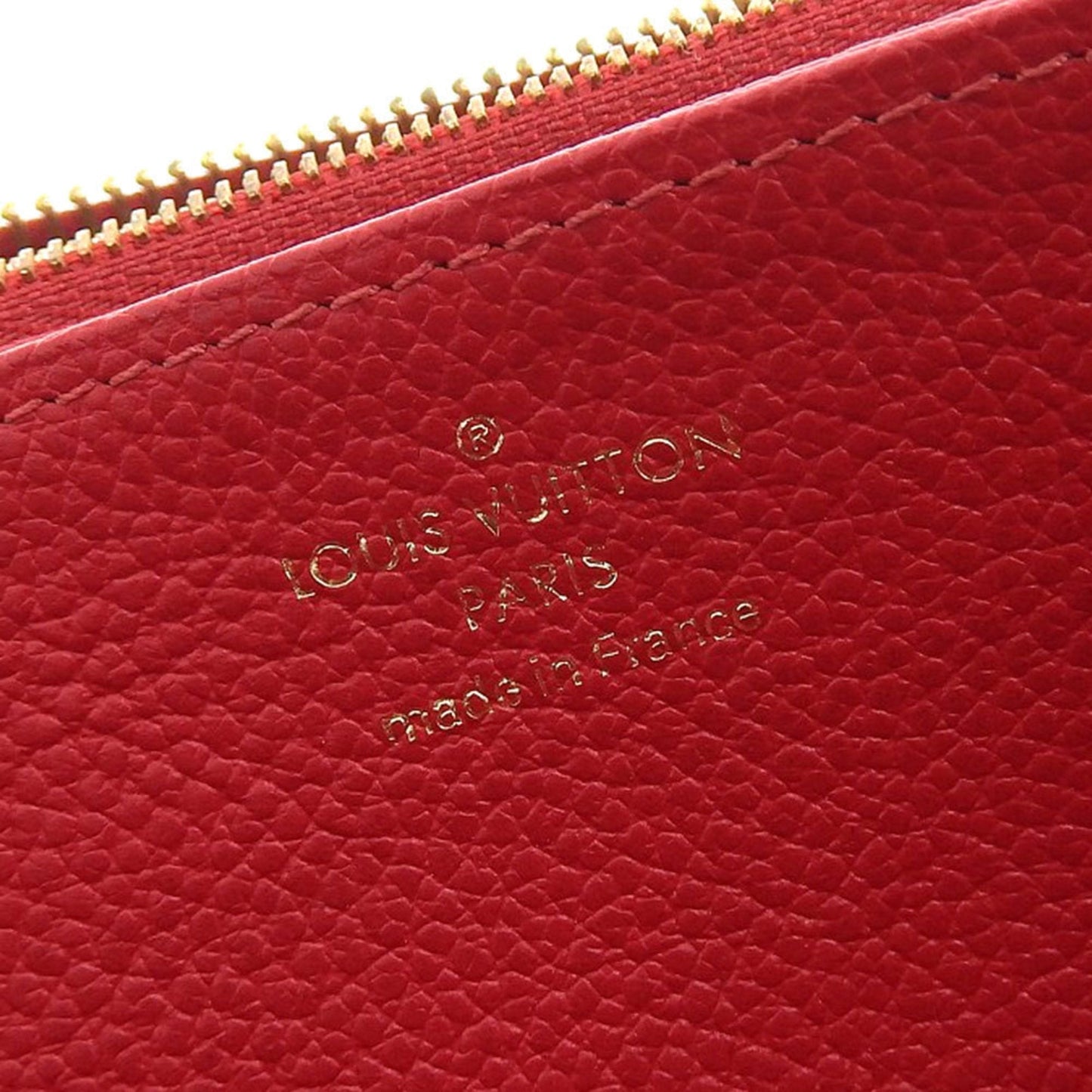 Louis Vuitton Red Leather Zippy wallet wallet accessories