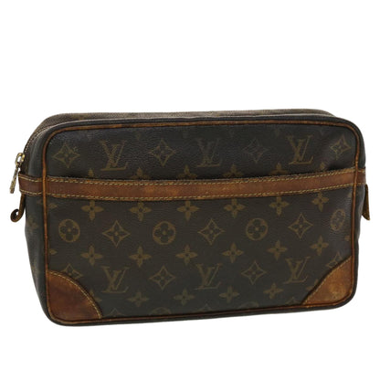 LOUIS VUITTON Monogram Compiegne 28 Clutch Bag M51845 LV  44625