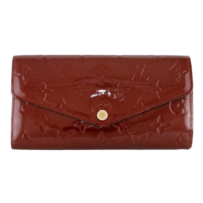 Louis Vuitton Bordeaux Patent leather Portefeuille Sarah wallet accessories