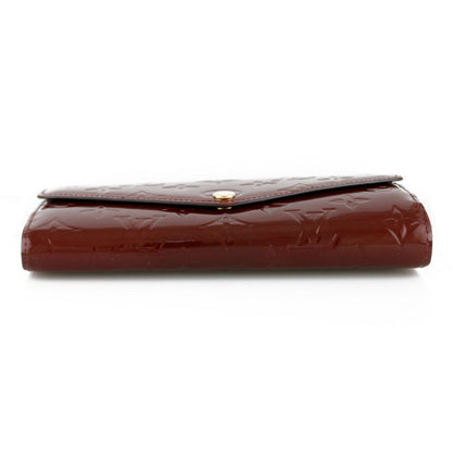 Louis Vuitton Bordeaux Patent leather Portefeuille Sarah wallet accessories