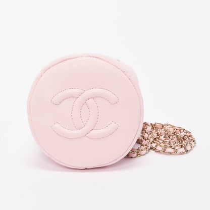 Chanel Light Pink Quilted Calfskin Nano CC Bucket Bag