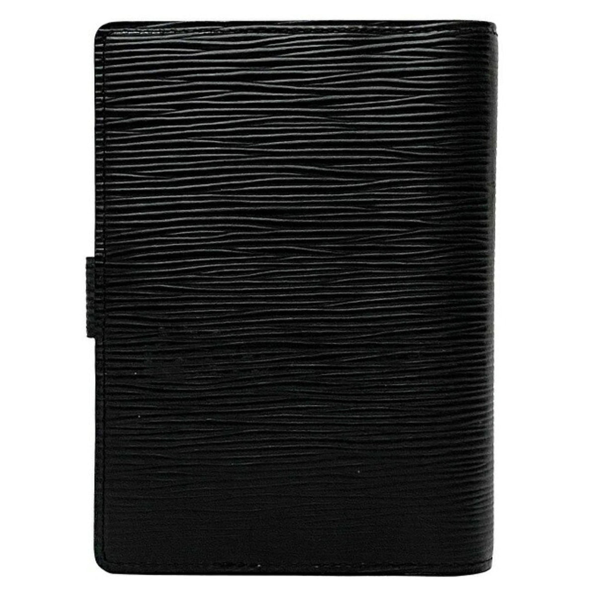 Louis Vuitton Black Leather COUVERTURE AGENDA FONCTIONNEL PM wallet accessories