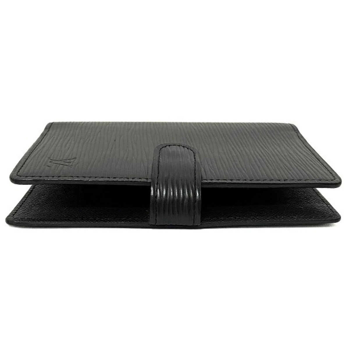 Louis Vuitton Black Leather COUVERTURE AGENDA FONCTIONNEL PM wallet accessories