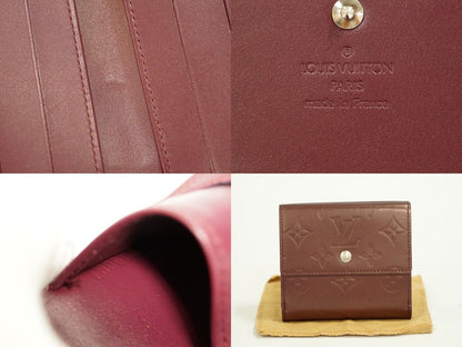 Louis Vuitton Purple Leather Portefeuille wallet accessories