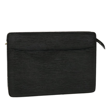 LOUIS VUITTON Epi Pochette Homme Clutch Bag Black M52522 LV  44943