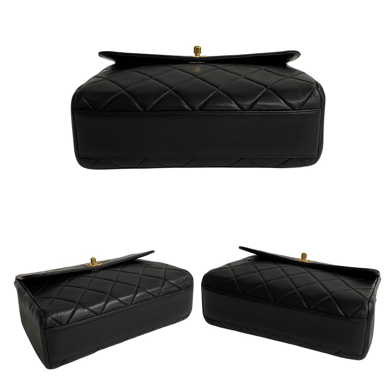 Chanel CC Quilted Leather Chain Crossbody Bag Leather Crossbody Bag in Good condition