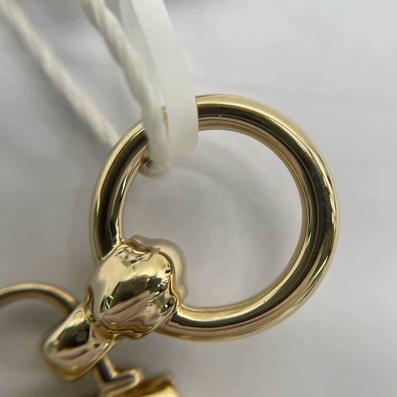 Hermès Top Kelly Pendant Light Rose Gold Necklace Charm Scarf Ring