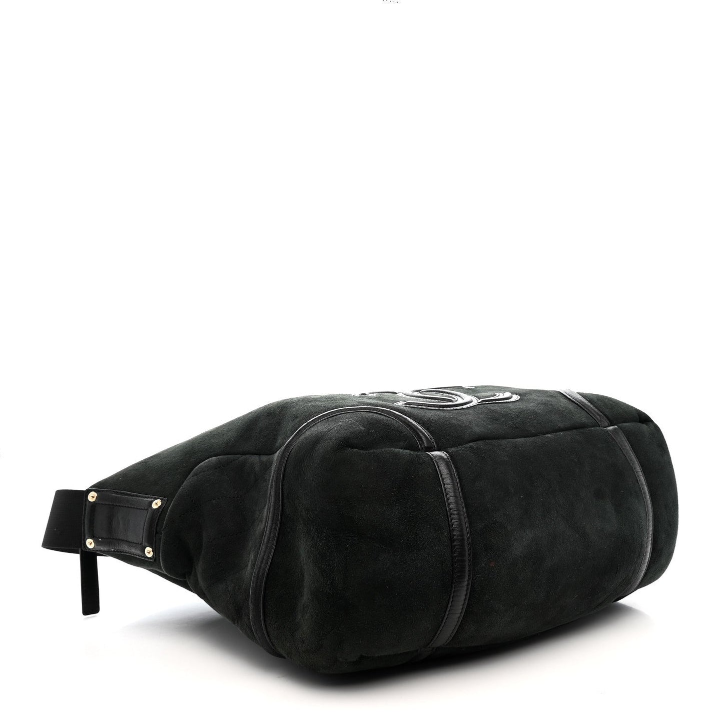 Suede Sparkling Winter Messenger Black