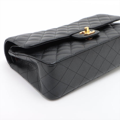 Chanel Matrasse 25 Caviar S Double Flap Double Chain Bag Black G  15th