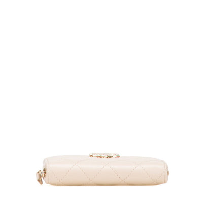 Chanel Coco Mark Matelassé Caviar Coin Case