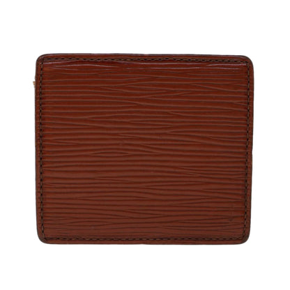 LOUIS VUITTON Epi Porte Monnaie Boite Coin Purse Brown M63693 LV  45012