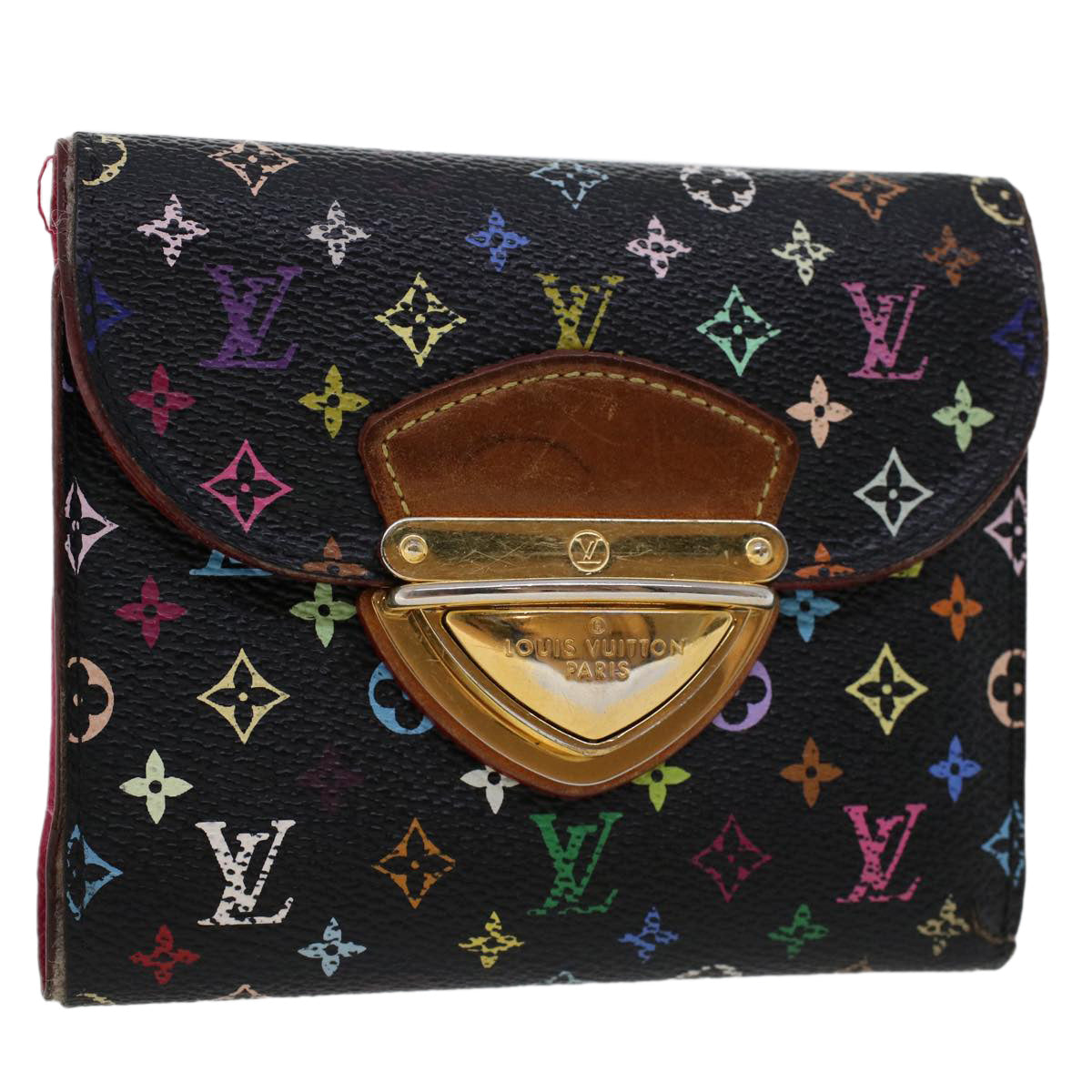 LOUIS VUITTON Multicolor Portefeuille Koala Wallet Black M58015 LV  45017