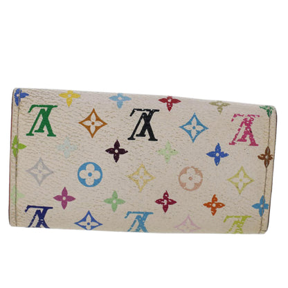 LOUIS VUITTON Monogram Multicolor Multicles 4 Keys Case White M60043 Auth 45019