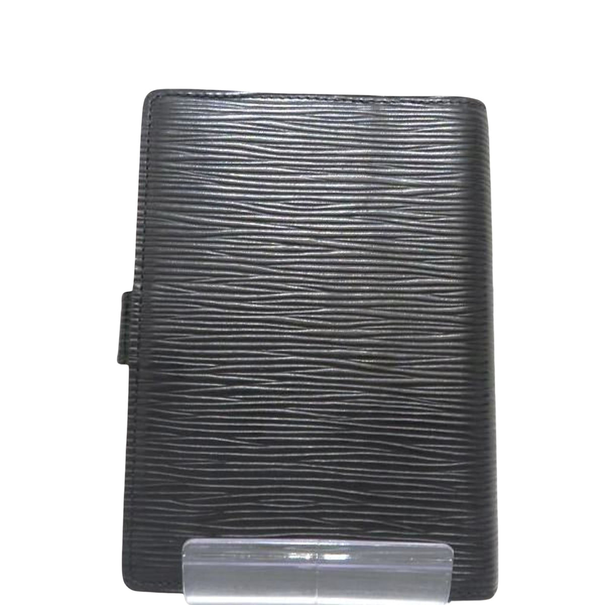 Louis Vuitton Black Leather Agenda PM wallet accessories