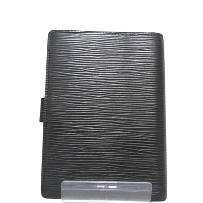 Louis Vuitton Black Leather Agenda PM wallet accessories