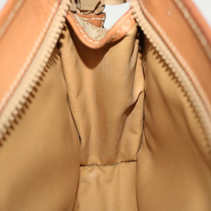 Celine Macadam Canvas Clutch Bag PVC Leather Beige  45077