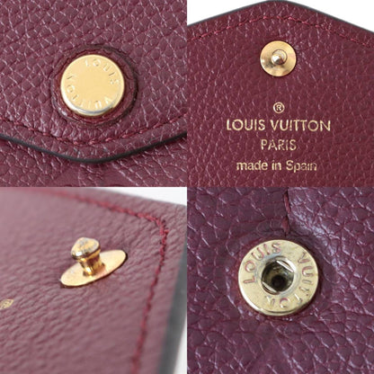 Louis Vuitton Red Leather Portefeuille Sarah wallet accessories