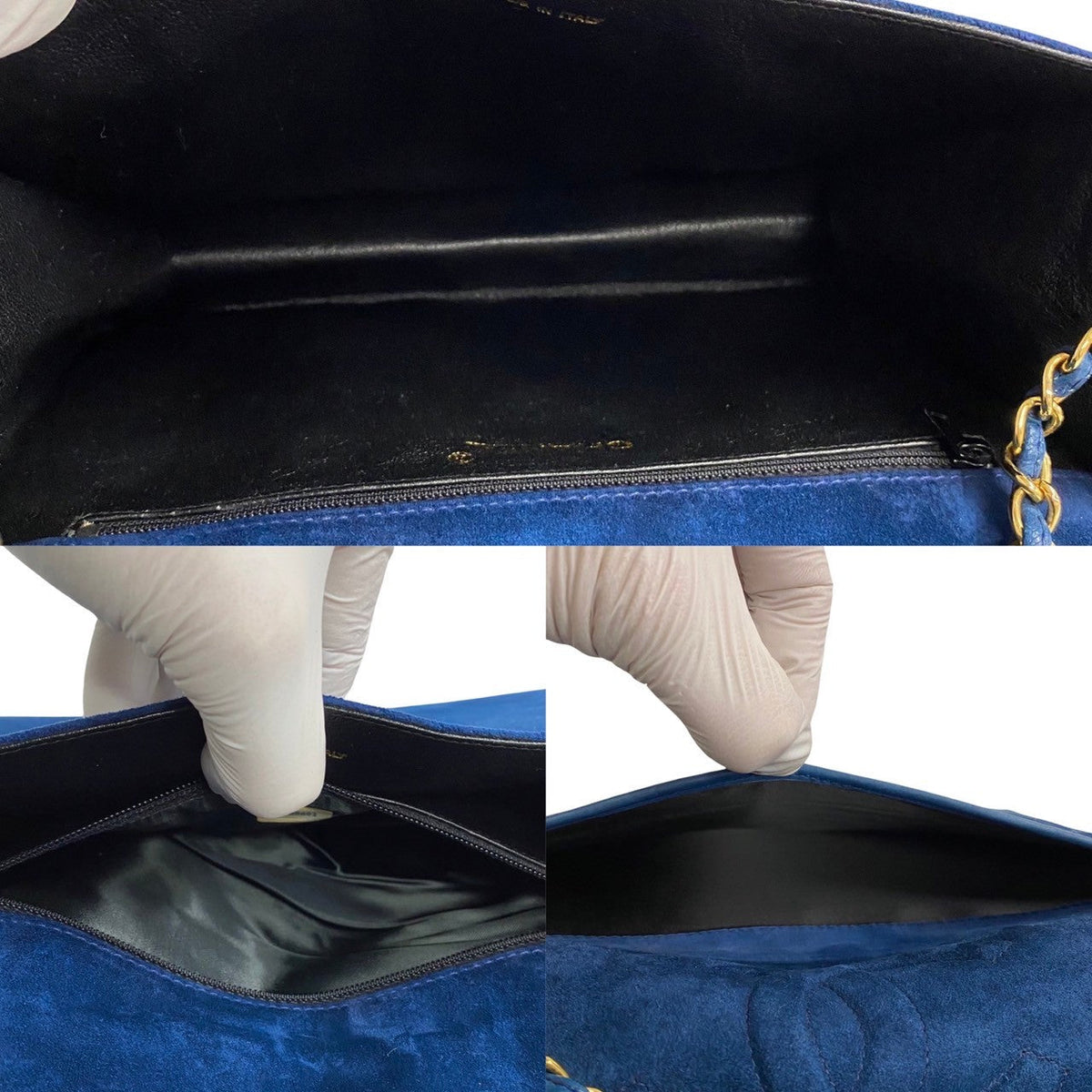Chanel CC Suede Chain Shoulder Bag Suede Shoulder Bag 02493 in Good condition
