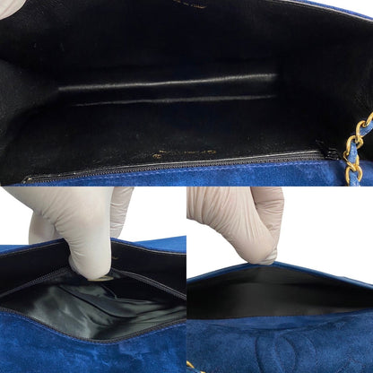Chanel CC Suede Chain Shoulder Bag Suede Shoulder Bag 02493 in Good condition