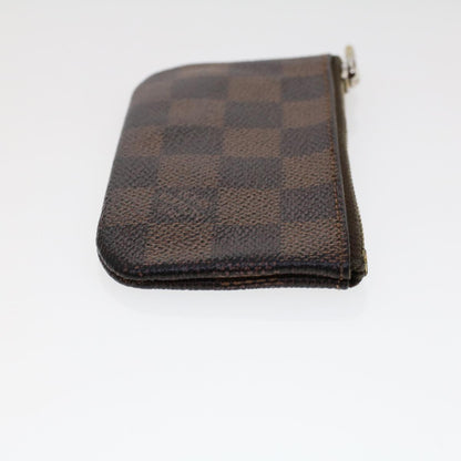 LOUIS VUITTON Damier Ebene Pochette Cles Coin Purse N62658 LV  45254