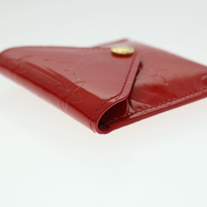 Louis Vuitton Vernis Korea Cube Coin Purse Rouge M04100 LV Auth 45274