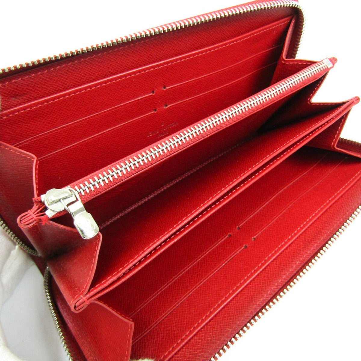 Louis Vuitton Red Leather Zippy wallet wallet accessories