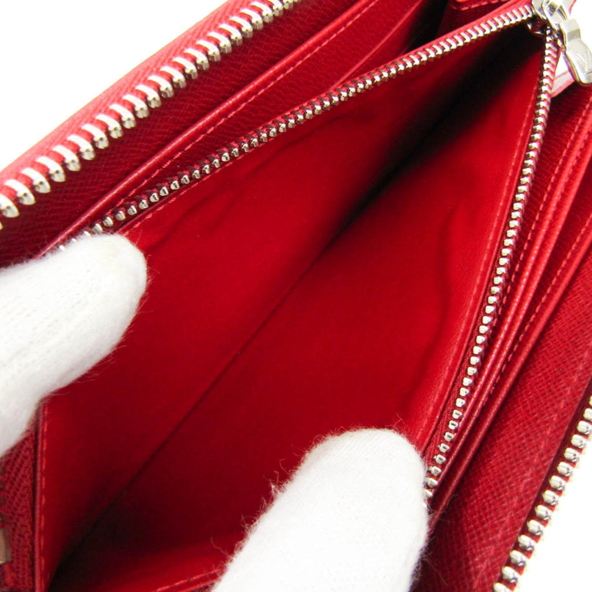 Louis Vuitton Red Leather Zippy wallet wallet accessories