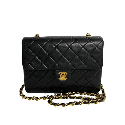 Chanel Mini Classic Single Flap Bag Leather Crossbody Bag in Good condition