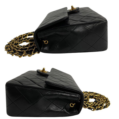 Chanel Mini Classic Single Flap Bag Leather Crossbody Bag in Good condition