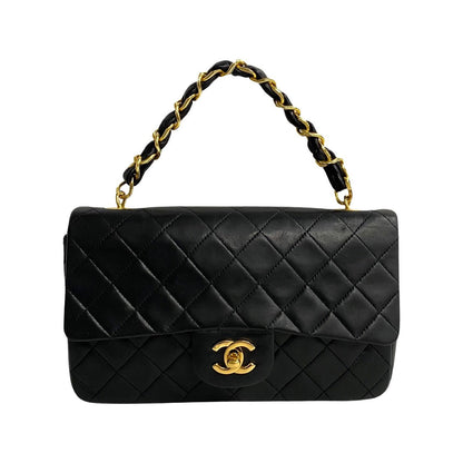 Chanel CC Matelasse Flap Top Handle Bag  Leather Handbag in Good condition