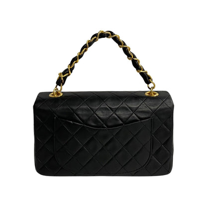 Chanel CC Matelasse Flap Top Handle Bag  Leather Handbag in Good condition