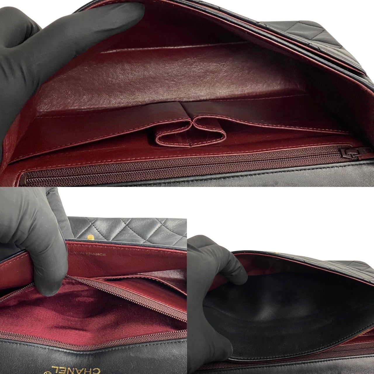 Chanel CC Matelasse Flap Top Handle Bag  Leather Handbag in Good condition