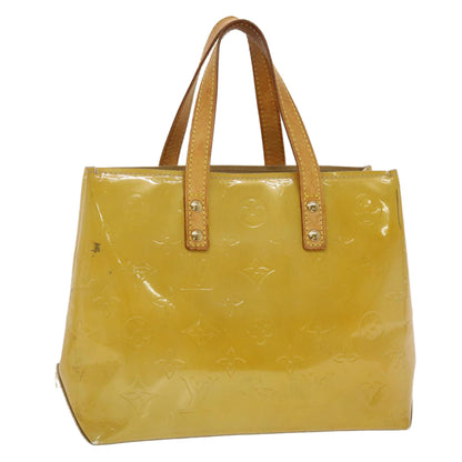 LOUIS VUITTON Monogram Vernis Reade PM Hand Bag Beige M91334 LV  45340