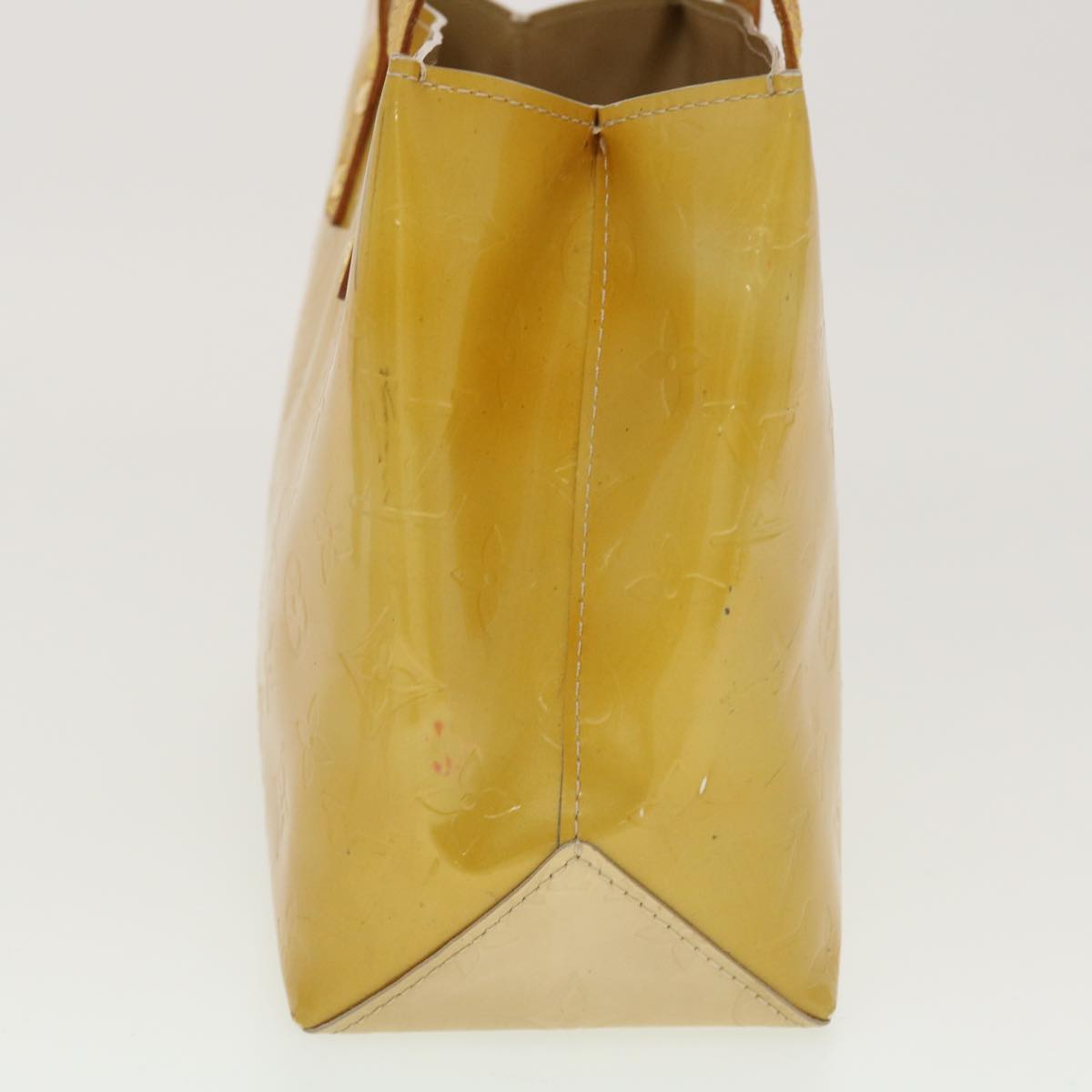 LOUIS VUITTON Monogram Vernis Reade PM Hand Bag Beige M91334 LV  45340