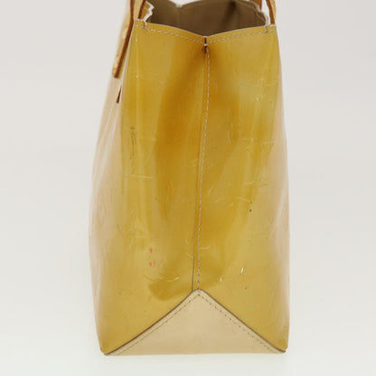 LOUIS VUITTON Monogram Vernis Reade PM Hand Bag Beige M91334 LV  45340
