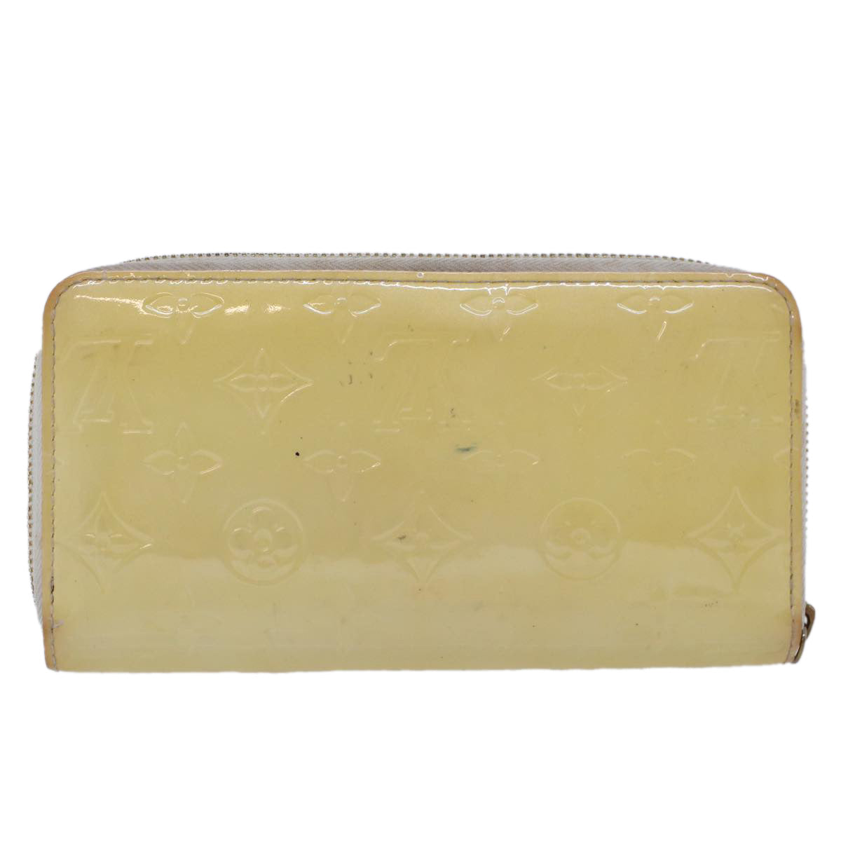 LOUIS VUITTON Monogram Vernis Zippy Wallet Wallet Perle M91471 LV  45414