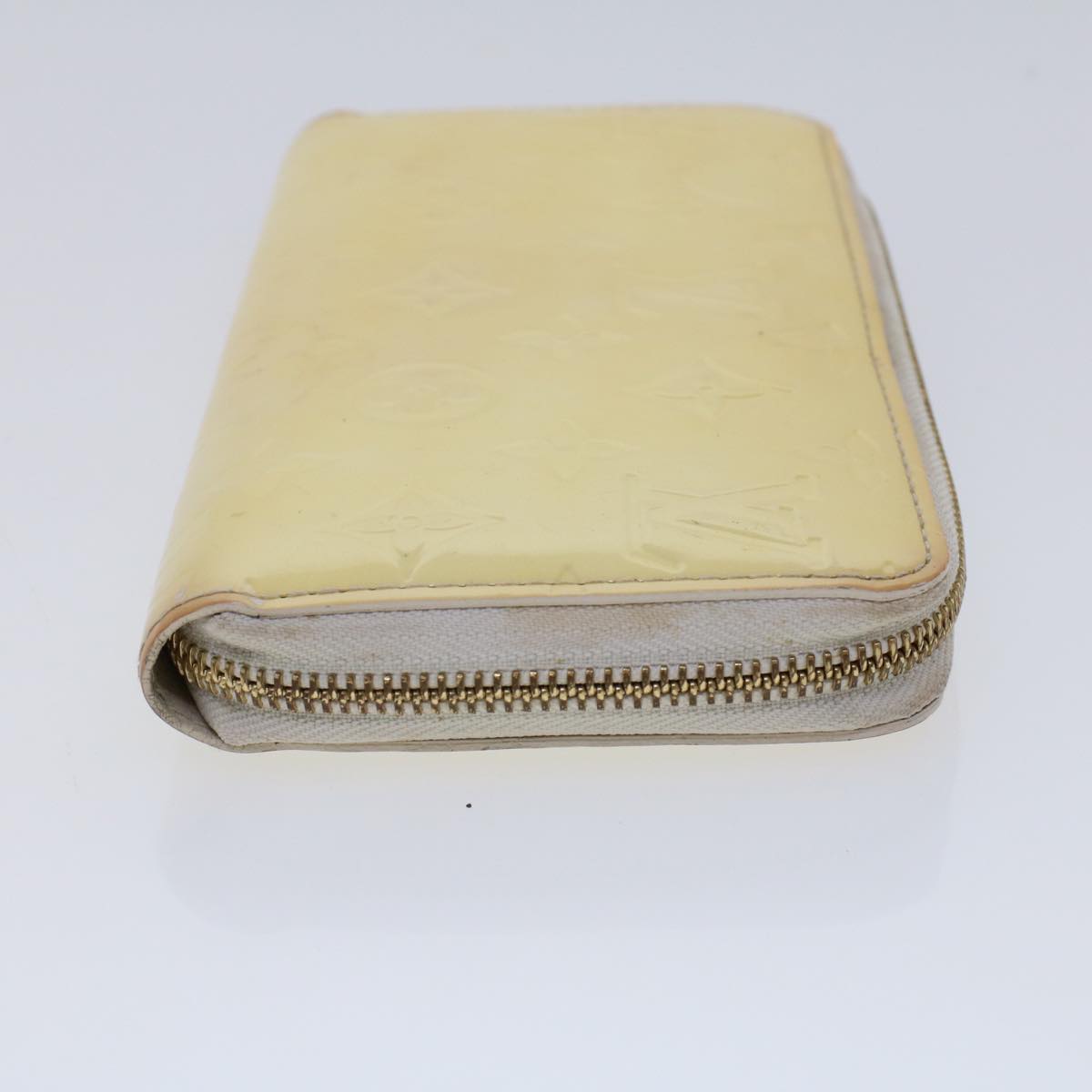 LOUIS VUITTON Monogram Vernis Zippy Wallet Wallet Perle M91471 LV  45414