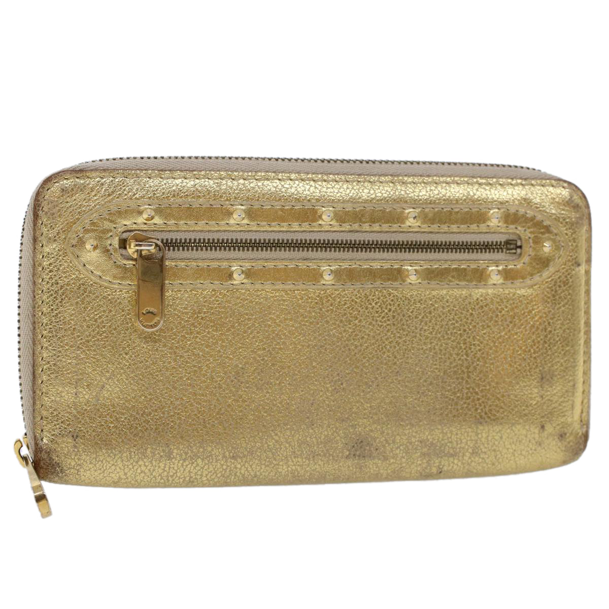 Louis Vuitton Zippy Wallet Long Wallet Suhari Gold M95569 LV Auth 45569
