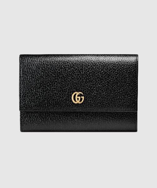 Gucci GG Leather Continental Wallet Black