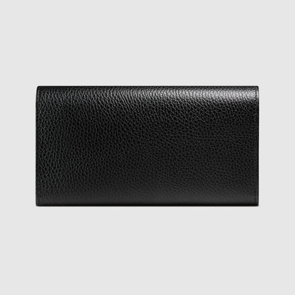 Gucci GG Leather Continental Wallet Black